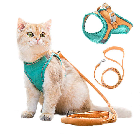 Cat Harness and Leash Set for Outdoor Cat Walking - Lozenza