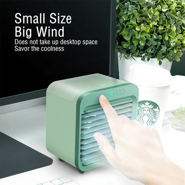 Mini Portable Air Cooler | 3-in-1 Cooling & Humidifier | USB Rechargeable & Portable