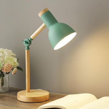 Table Lamp | Scandinavian Style | Adjustable & Foldable | Wood & Metal