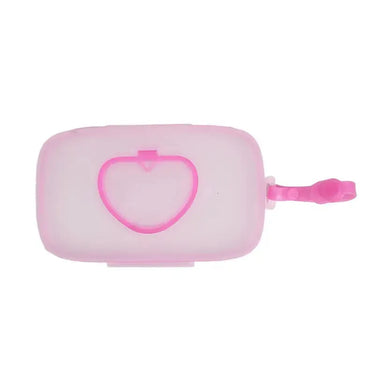Baby Wipe Dispenser | Transparent Case & Tightly Sealing Lid | Lightweight with Carry Strap