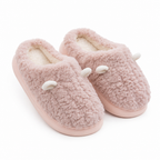 Women's winter slippers with soft fleece lining and slip-on design
