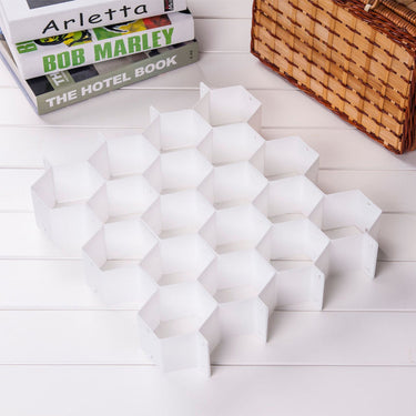 Drawer Organizer | Modular Honeycomb System | Expandable & Tool-Free Assembly | Space-Saving