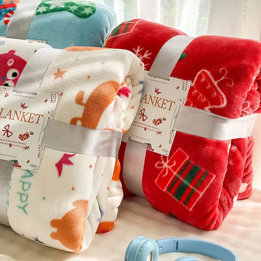 Nordvelle™ - Soft Flannel Christmas Throw Blanket, Cozy & Warm