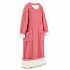 Women's Fleece Blanket Dress With Front Pockets