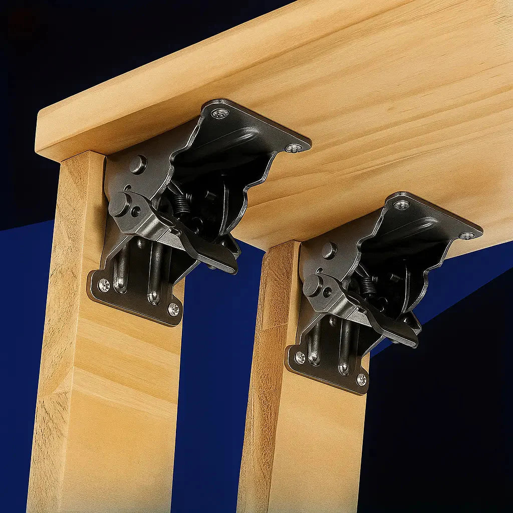 SteelMax Pro™ - Industrial-Grade Folding Brackets That Support 225kg Per Pair (+1 extra for FREE))