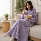 Women's blanket dress featuring two practical front pockets
