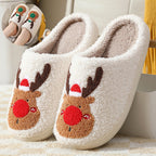 Comfortable elk slippers for relaxing at home during winter