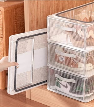 Foldable Storage Organizer for Shoes and Clothing