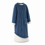 Women's Fleece Blanket Dress With Front Pockets