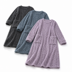 Soft fleece blanket dress designed for cozy lounging at home