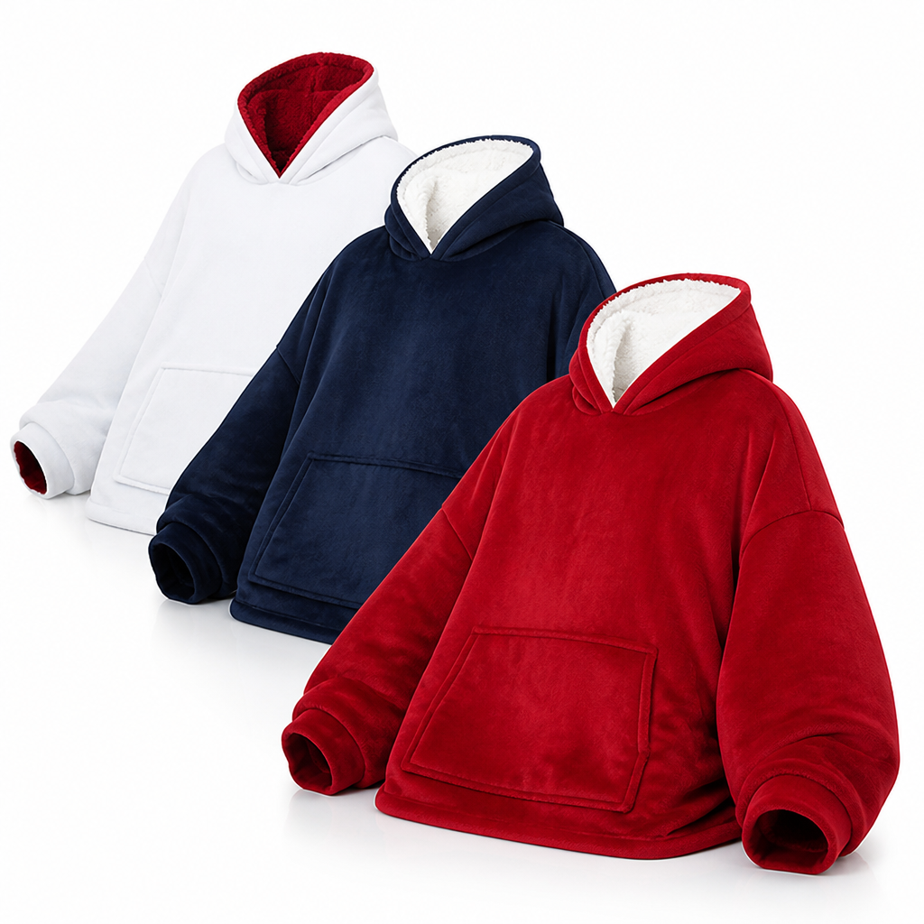 Soft fleece-lined hoodie with a spacious kangaroo pocket