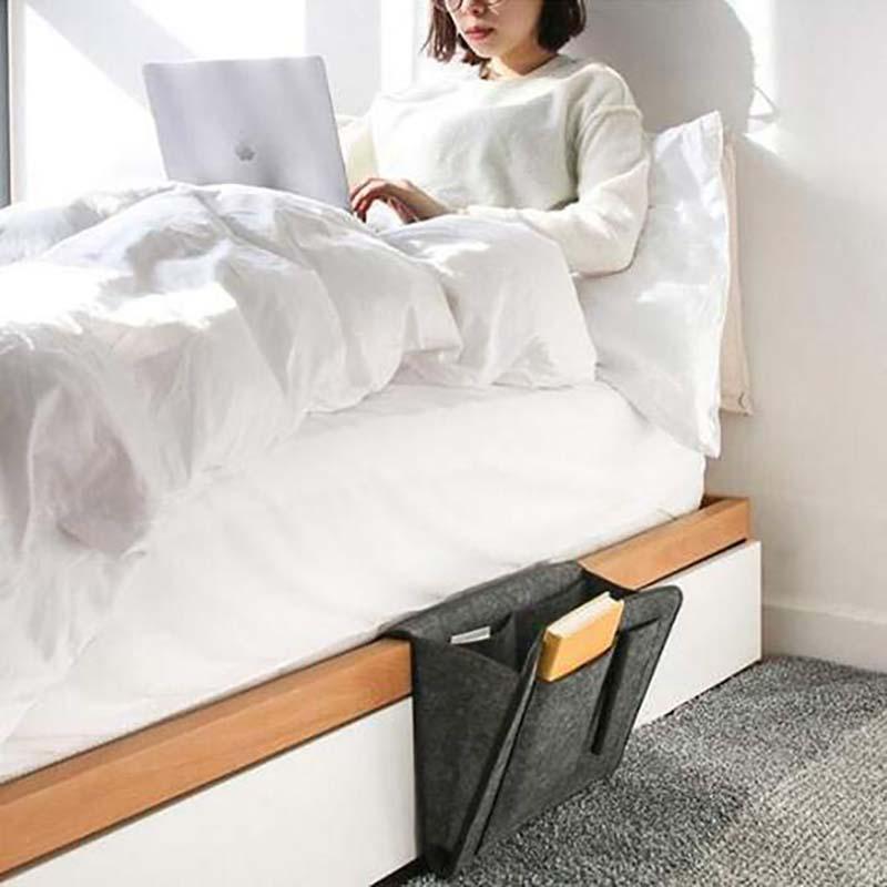 Wooden Bedside Table with Drawer