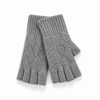 Fingerless Knit Gloves With Wrist Warmers
