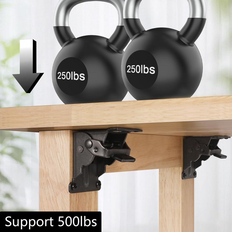 SteelMax Pro™ - Industrial-Grade Folding Brackets That Support 225kg Per Pair (+1 extra for FREE))