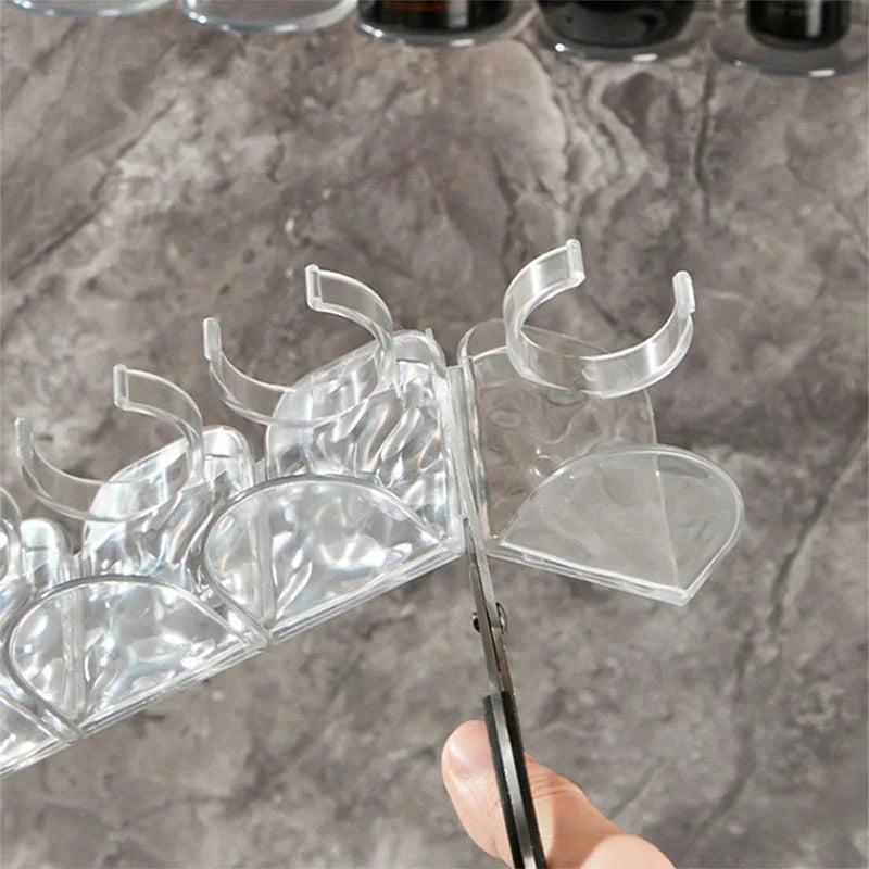 Wall-Mounted Storage Hooks Set No Drilling