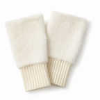 Fingerless Touchscreen Gloves With Fleece-Lined Cuffs