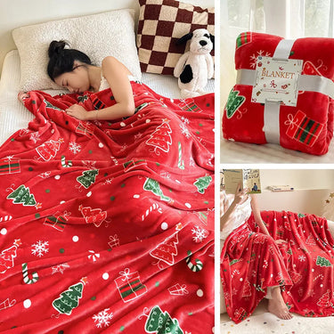 Nordvelle™ - Soft Flannel Christmas Throw Blanket, Cozy & Warm