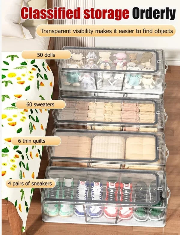 Foldable Storage Organizer for Shoes and Clothing