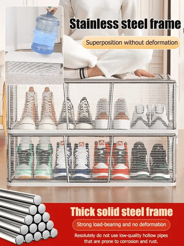 Foldable Storage Organizer for Shoes and Clothing