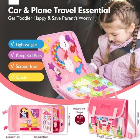 PlayPath™ - Montessori Toddler Busy Board Backpack