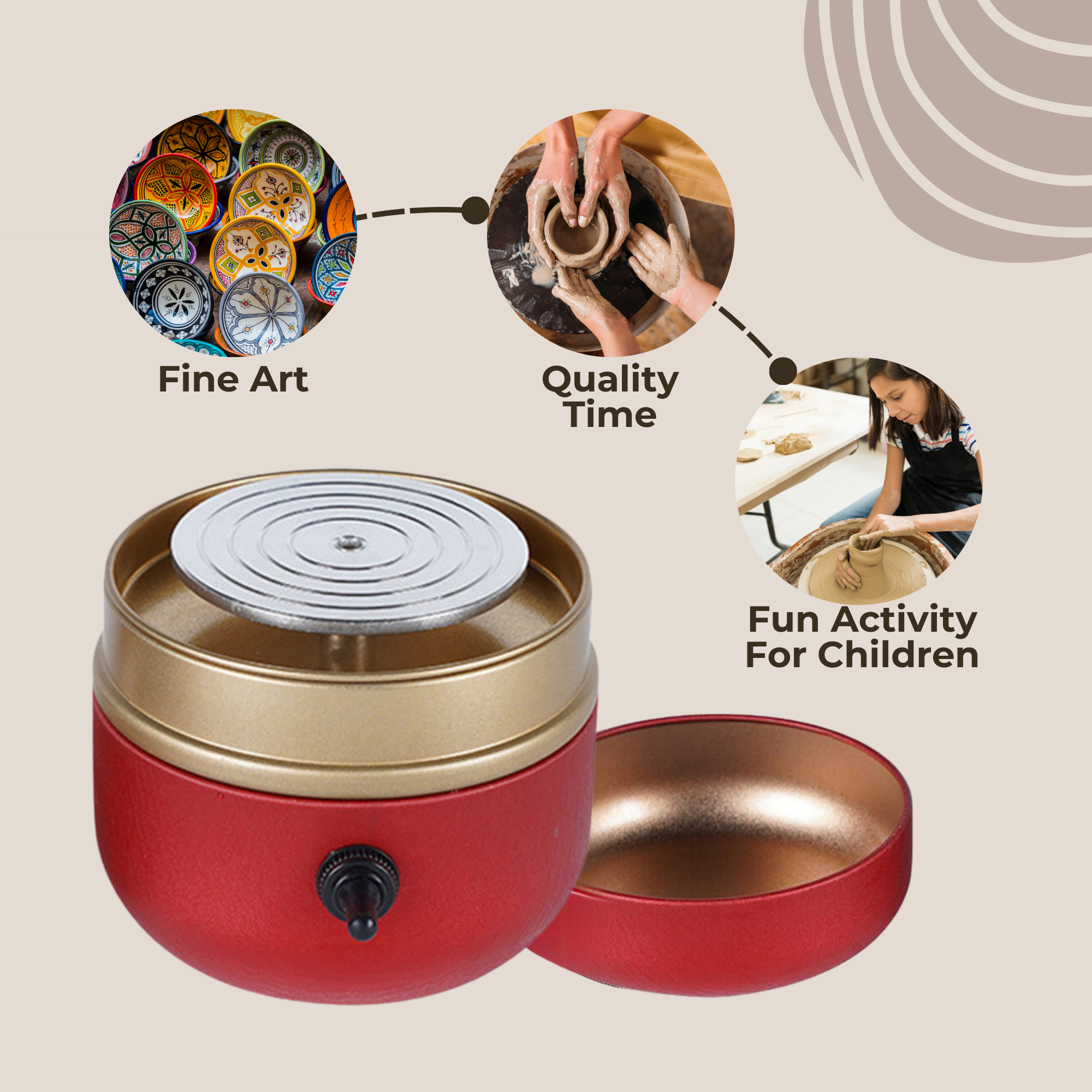 Poterio™ - Turn Your Kitchen Table Into a Professional Pottery Studio (+ FREE Mystery bonus)