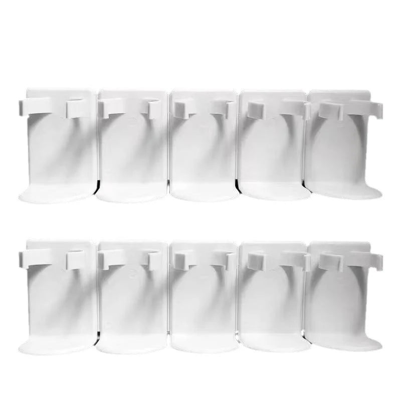 Wall-Mounted Storage Hooks Set No Drilling