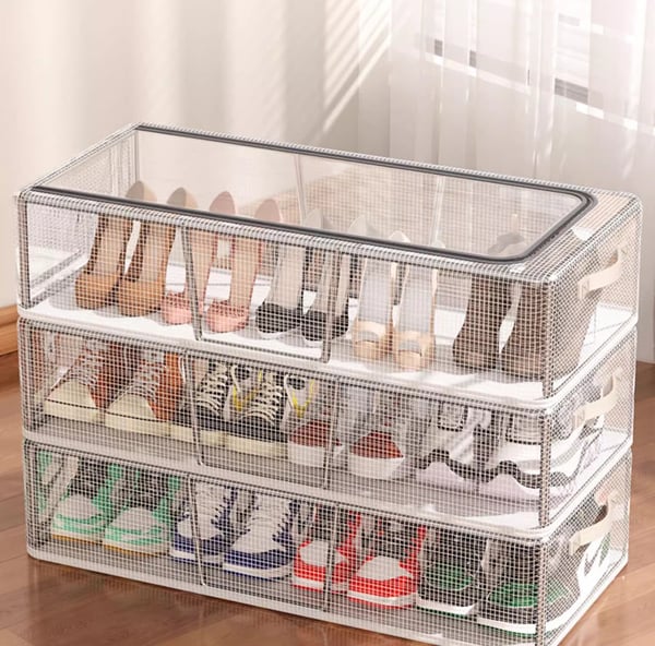 Foldable Storage Organizer for Shoes and Clothing