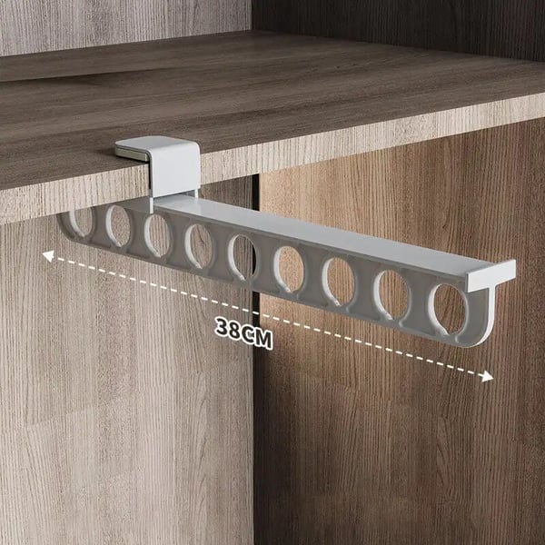 Extendable Clothes Rail Metal Adjustable Hanging Rack