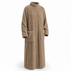 Women's Fleece Blanket Dress With Front Pockets