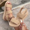 Tredora™ - Women's Wedge Heeled Sandals | Comfortable Ankle Strap