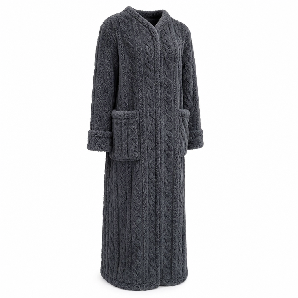 Women's Fleece Blanket Dress With Front Pockets