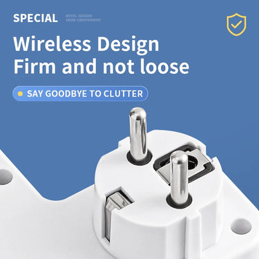 Power Strip | Multiple Outlets with USB & Type-C | 2500W Surge Protection & Switch