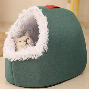 CozyNest™ - Cosy Winter Pet Cave Bed for Small Dogs and Cats