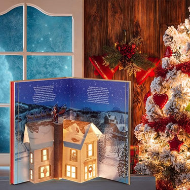 Whimsical Christmas Eve Pop-Up Book with Lights & Sound