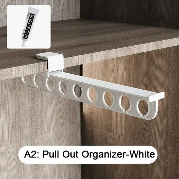 Extendable Clothes Rail Metal Adjustable Hanging Rack