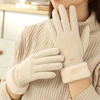 Pair of touchscreen gloves for hiking, walking, and daily wear