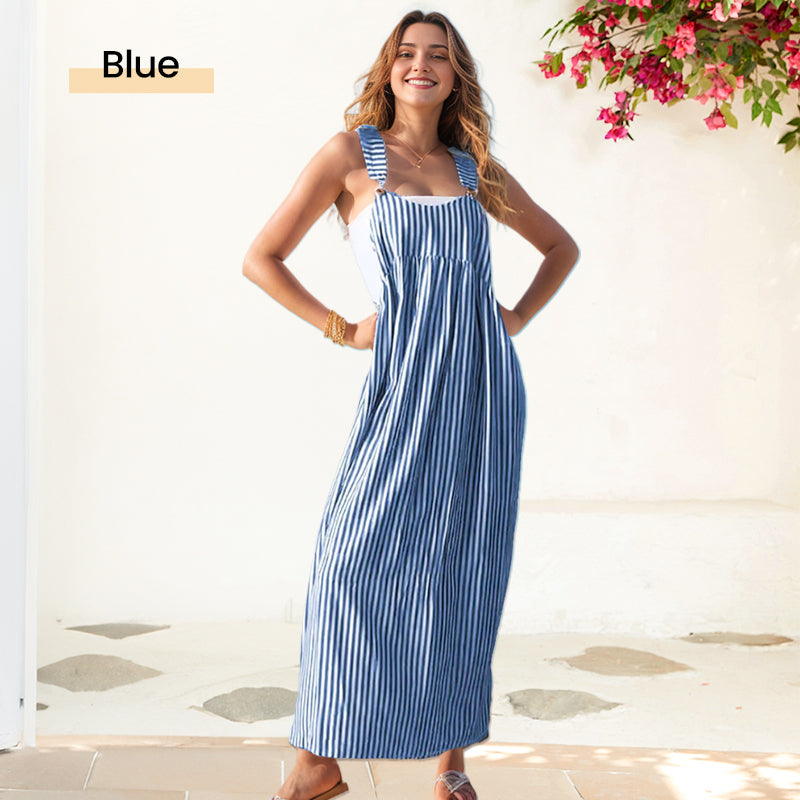 Comfortable & Casual Striped Camisole Summer Dress