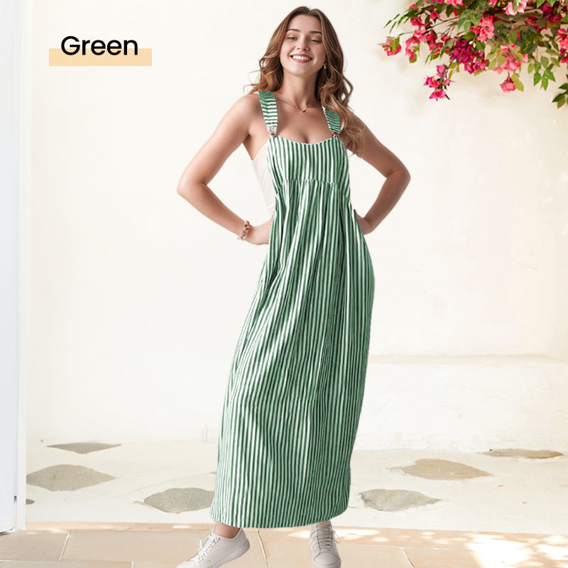 Comfortable & Casual Striped Camisole Summer Dress