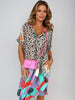 Aria™ - Lightweight Cotton Blend Summer Dress with Tropical Accents