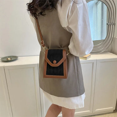 Fashion Mobile Phone Bag for Women Phone Pocket PU Leather Handbags Shoulder Bag Lady Crossbody Bags Small Bags for Phones