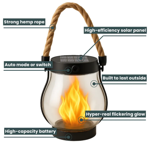 FlameMagic Pro™ - Create Magical Garden Ambience All Night Long (+ FREE Mystery Gift)