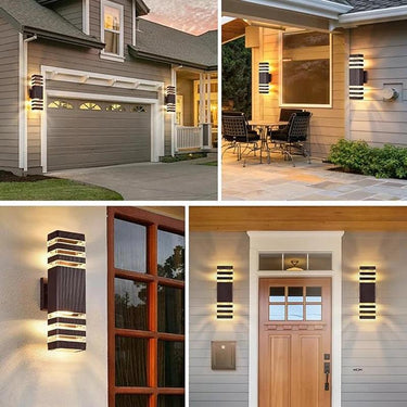 Outdoor Wall Light | Up & Down Effect | E27 Socket & Acrylic Housing | Weatherproof