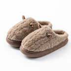 Unisex Plush Slippers With Memory Foam And Non-Slip Sole