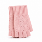 Fingerless Knit Gloves With Wrist Warmers