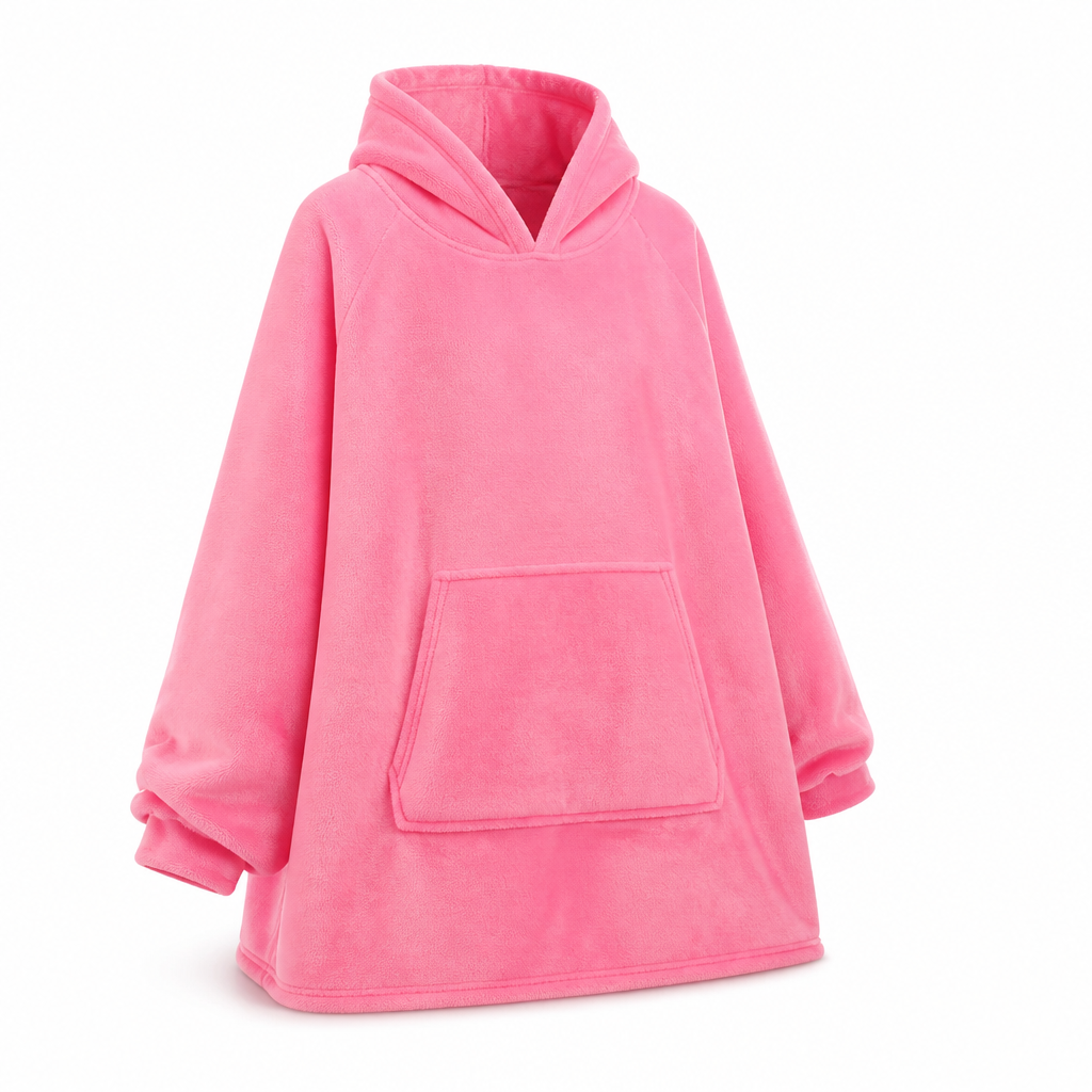Fleece-Lined Wearable Blanket Hoodie