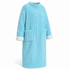Women's Fleece Blanket Dress With Front Pockets