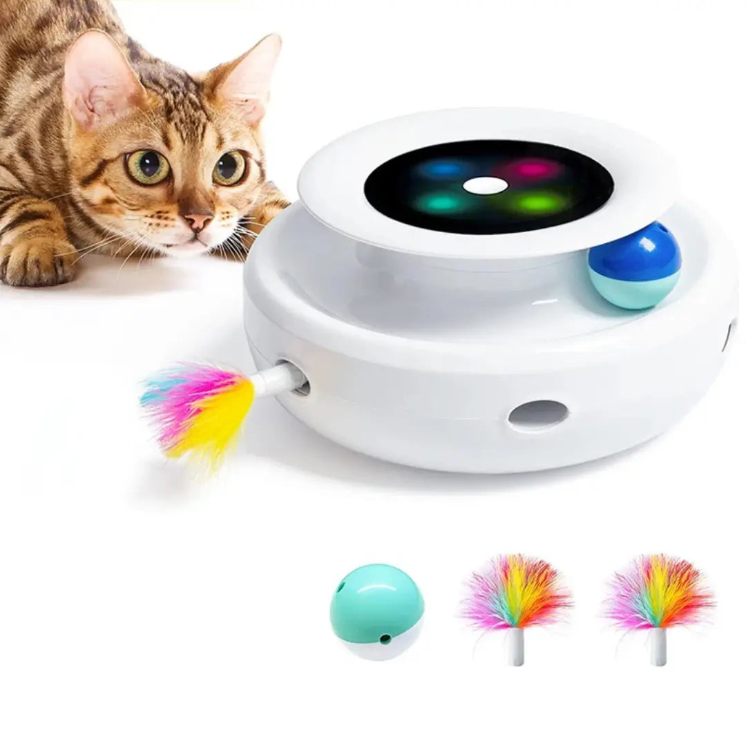 PurrPlay™ - Interactive 2-in-1 Smart Cat Toy