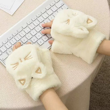 PawWarm™ - Heated Cat Paw Fingerless Work Gloves