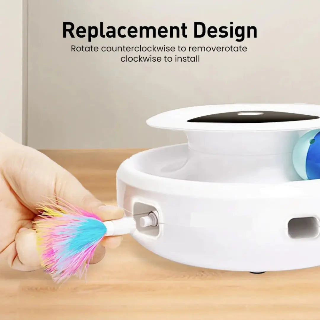 PurrPlay™ - Interactive 2-in-1 Smart Cat Toy