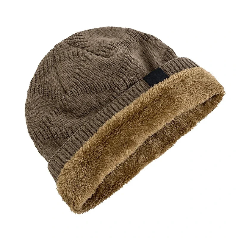 Soft fleece lining visible along the inside edge of the beanie